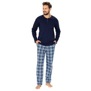 Pánské pyžamo Damien 1126 HOTBERG Barva/Velikost: granát (modrá) / L