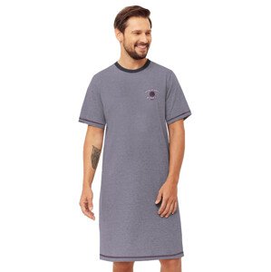 Pánská noční košile s obrázkem Stephen 1332/32 Hotberg Barva/Velikost: šedá / XL