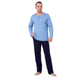 Pánské pyžamo Anatol 503 HOTBERG Barva/Velikost: modrá světlá / XL