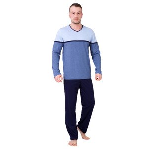 Pánské pyžamo Gaspar 541 HOTBERG Barva/Velikost: modrá světlá / XL