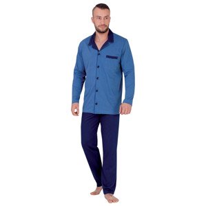 Pánské pyžamo Big Norbert 826 HOTBERG Barva/Velikost: modrá / XXL