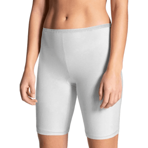 FINE WOMAN Dámské dlouhé bavlněné boxerky s krajkou 701-3K Barva/Velikost: bílá / L/XL