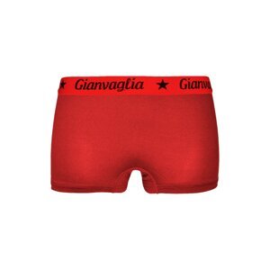 Dámské boxerky Gianvaglia nižší jednobarevné 8037 Barva/Velikost: červená / L/XL