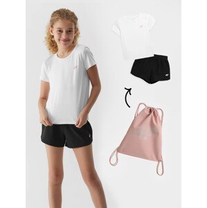 Dívčí sportovní sada na tělocvik (tričko+šortky+sáček)