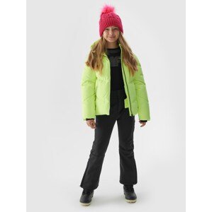 Dívčí lyžařská bunda membrána 5000 - žlutá