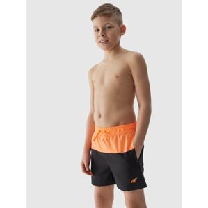 Chlapecké plážové šortky typu boardshorts - oranžové