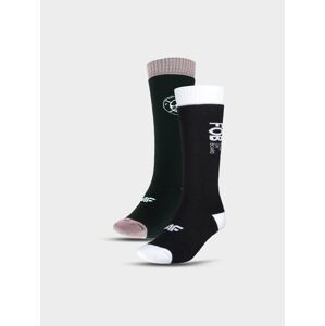 Dámské snowboardové ponožky (2-pack) - černé