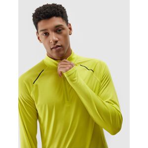 Pánské běžecké rychleschnoucí tričko s dlouhými rukávy - zelené