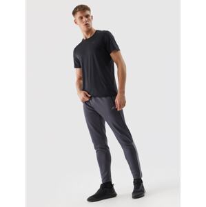 Pánské sportovní rychleschnoucí kalhoty - tmavě šedé