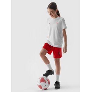 Dětské fotbalové šortky 4F x Robert Lewandowski - červené