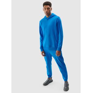 Pánské tepláky typu jogger s organickou bavlnou - modré