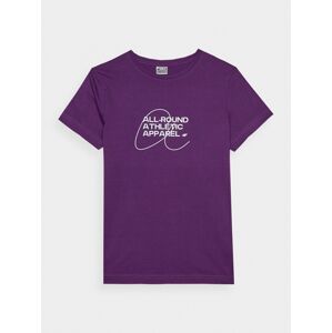 Dámské tričko slim s potiskem - fialové