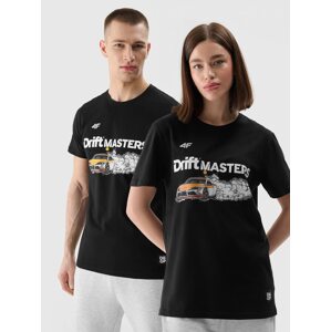 Tričko regular s potiskem unisex 4F x Drift Masters - černý